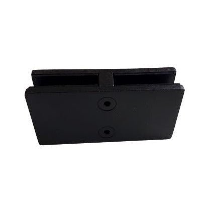 180 Degree Stainless Steel Glass Connector 12 mm - 1/2'' - Black - Gauthier De LaPlante