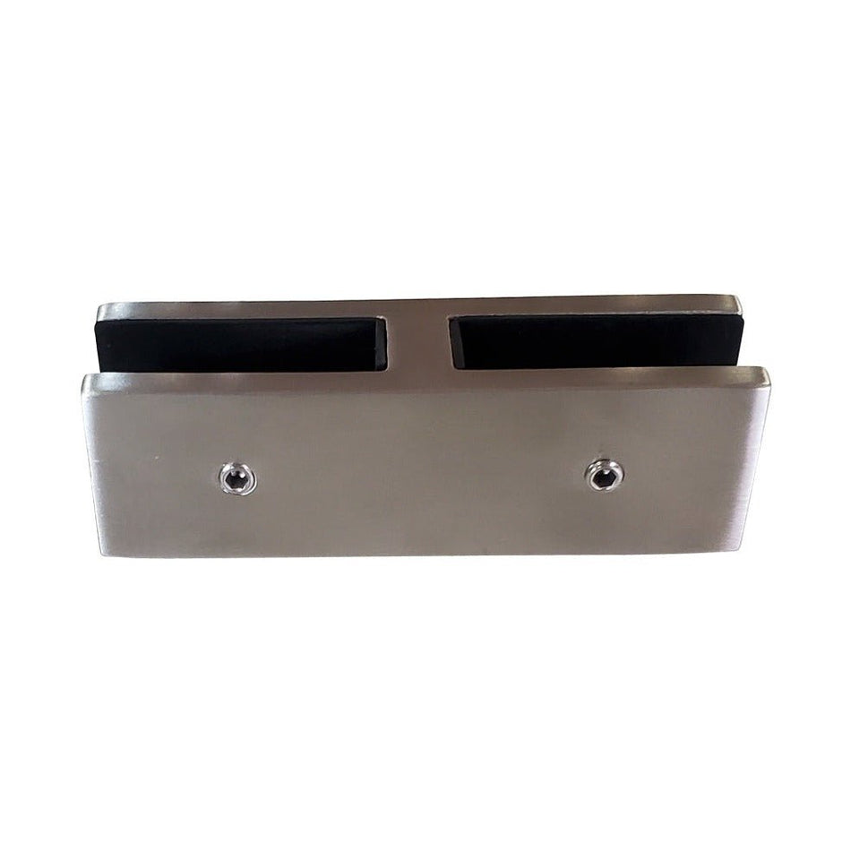 180 Degree Stainless Steel Glass Connector 12 mm - 1/2'' - Slim - Gauthier De LaPlante