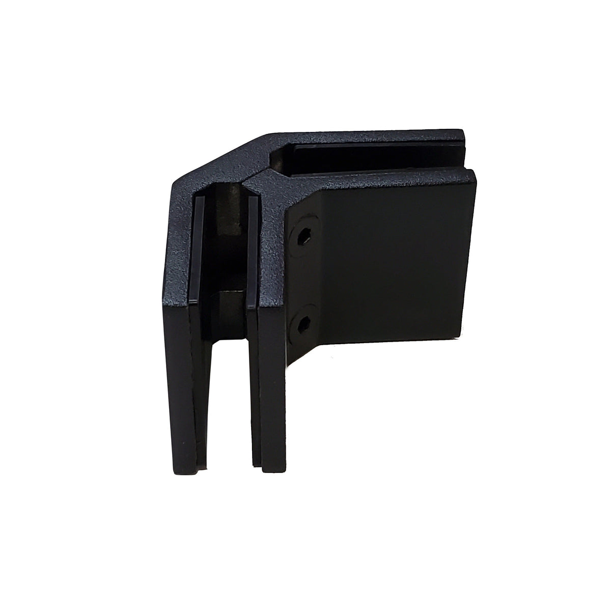 90 Degree Stainless Steel Glass Connector - Black - Gauthier De LaPlante