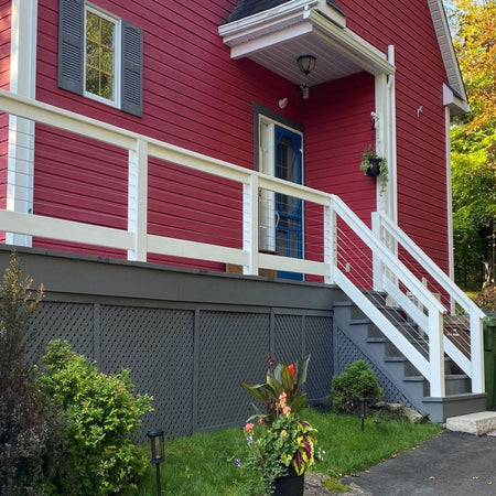 Nautica Cable Railing System - I – Timber Post - BLACK - Gauthier De LaPlante