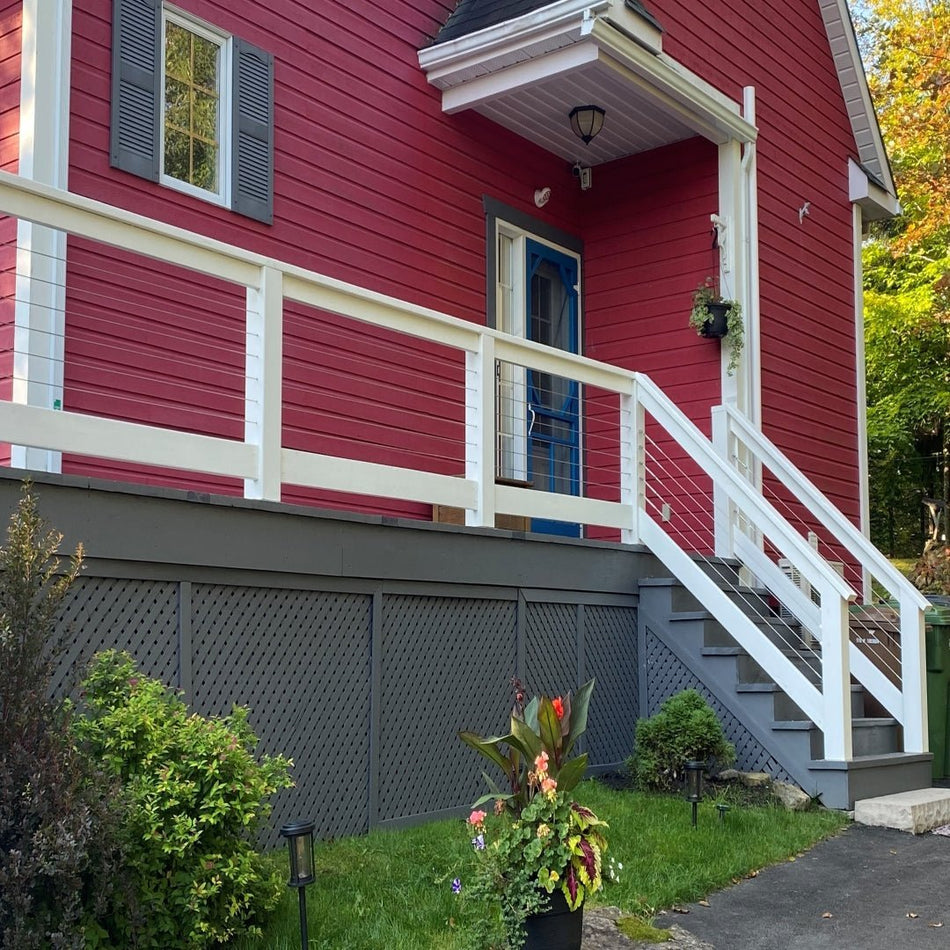 Nautica Cable Railing System - I – Timber Post - BLACK - Gauthier De LaPlante