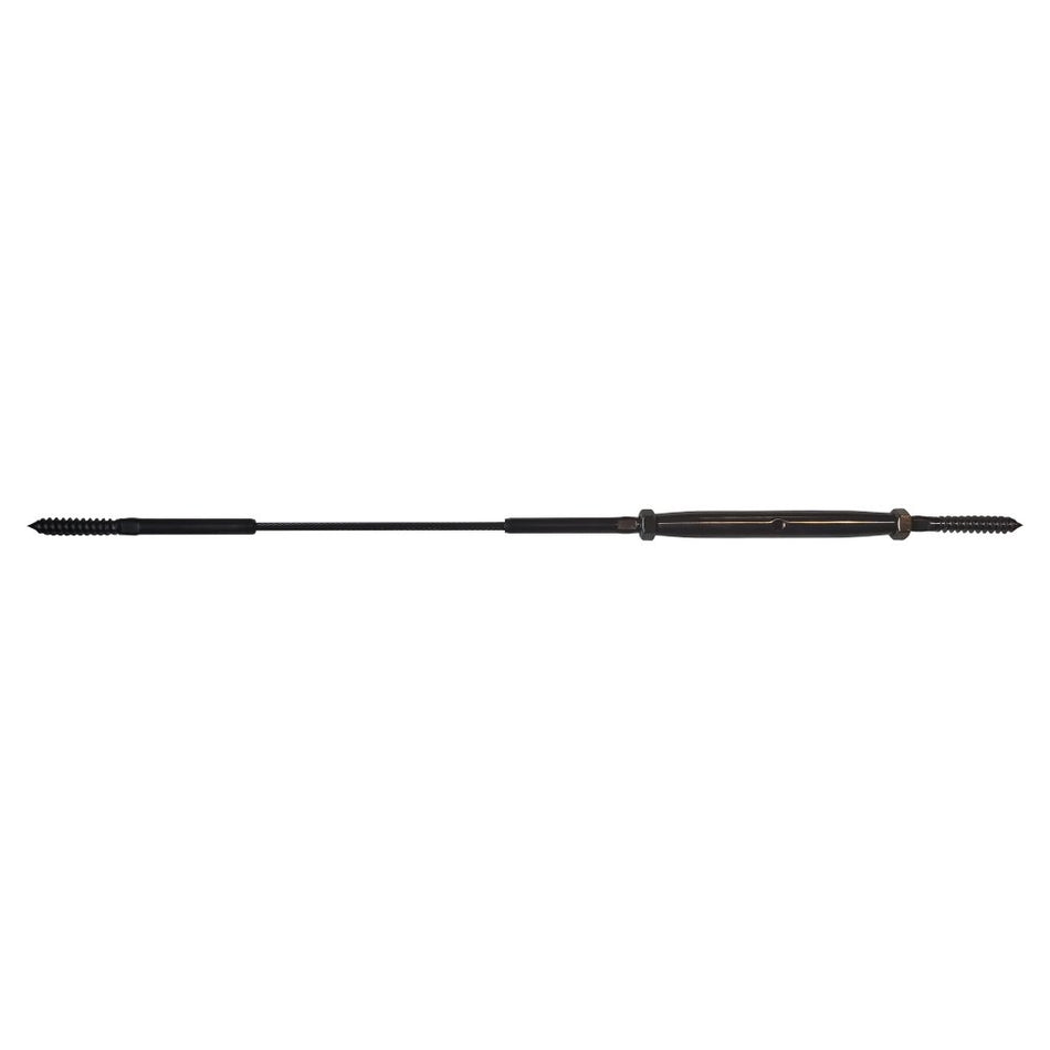 Nautica Cable Railing System - I – Timber Post - BLACK - Gauthier De LaPlante