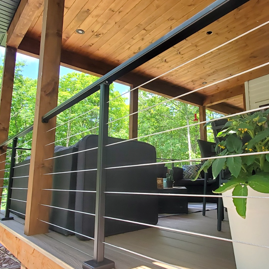 Cable Railing for Metal Post - Gauthier De LaPlante