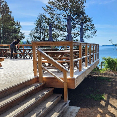Classic Cable Railing System - I - Timber Post - Gauthier De LaPlante