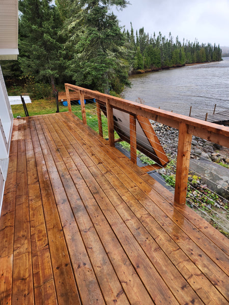 Classic Cable Railing System - II - Timber Post - Gauthier De LaPlante