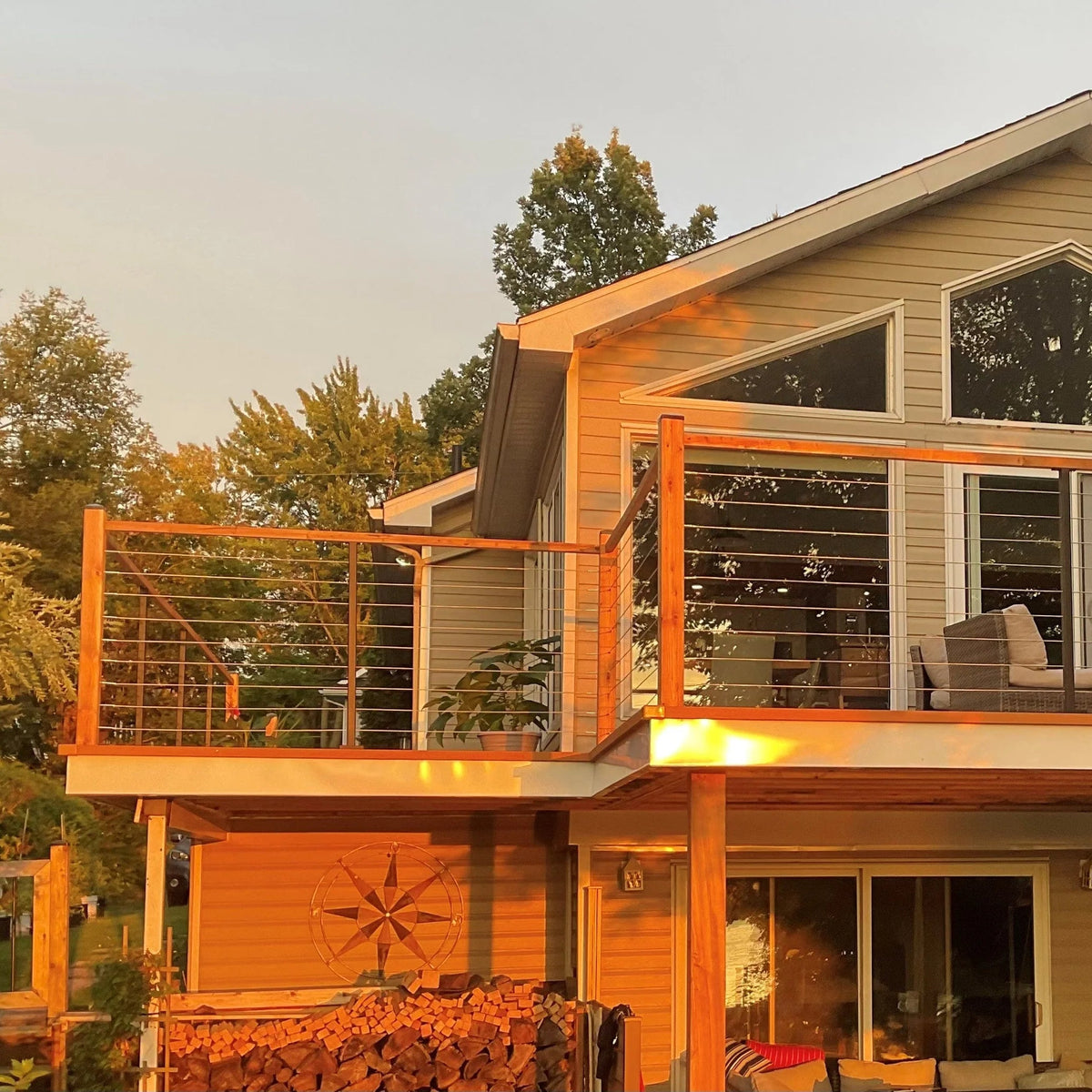 Marina Cable Railing System - I - Timber Post - Gauthier De LaPlante