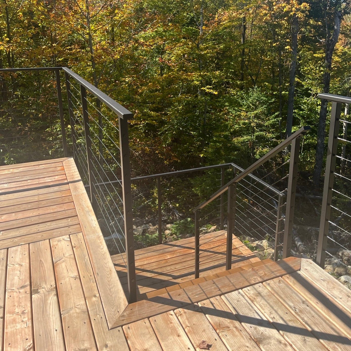 Marina Cable Railing System - II - Metal Post - Black – Gauthier De ...