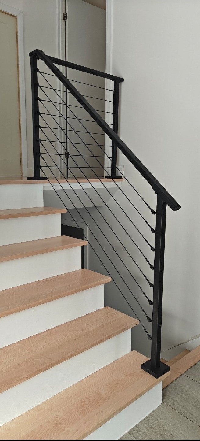 Marina Cable Railing System - II - Metal Post - Black - Gauthier De LaPlante