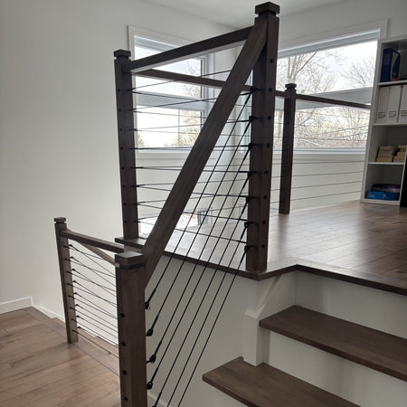 Marina Cable Railing System - II - Timber Post - Black - Gauthier De LaPlante