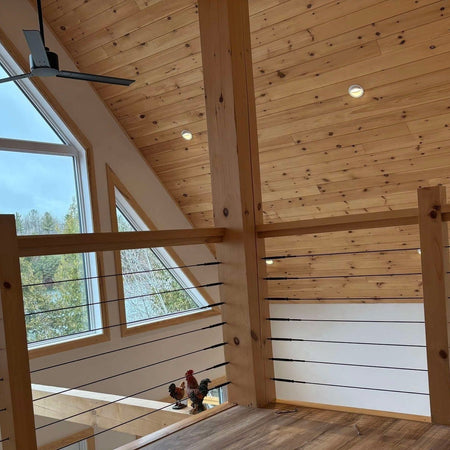 Nautica Cable Railing System - I – Timber Post - Black - Gauthier De LaPlante