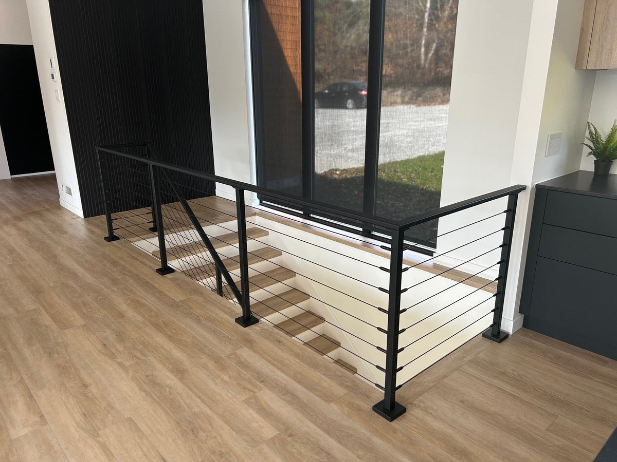 Swageless Stud Cable Railing System II – Metal Post - Black - Gauthier De LaPlante