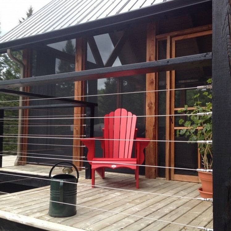 Classic Cable Railing System - I - Timber Post – Gauthier De LaPlante