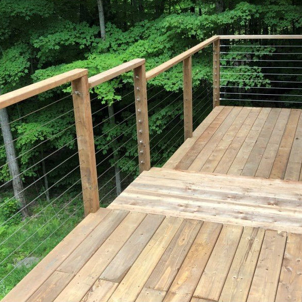 Marina Cable Railing System - II - Timber Post – Gauthier De LaPlante