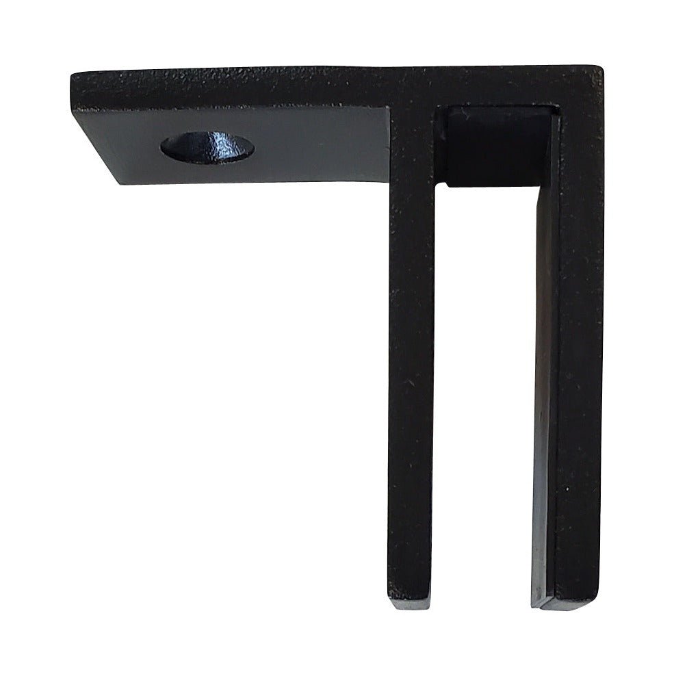 Stainless Steel Glass Clamp - Glass to wall 1/2'' - Black - Gauthier De LaPlante